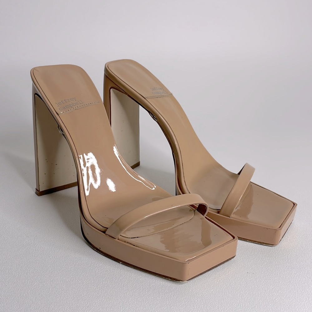 JEFFREY CAMPBELL Hustler Platform Sandal heels size 9